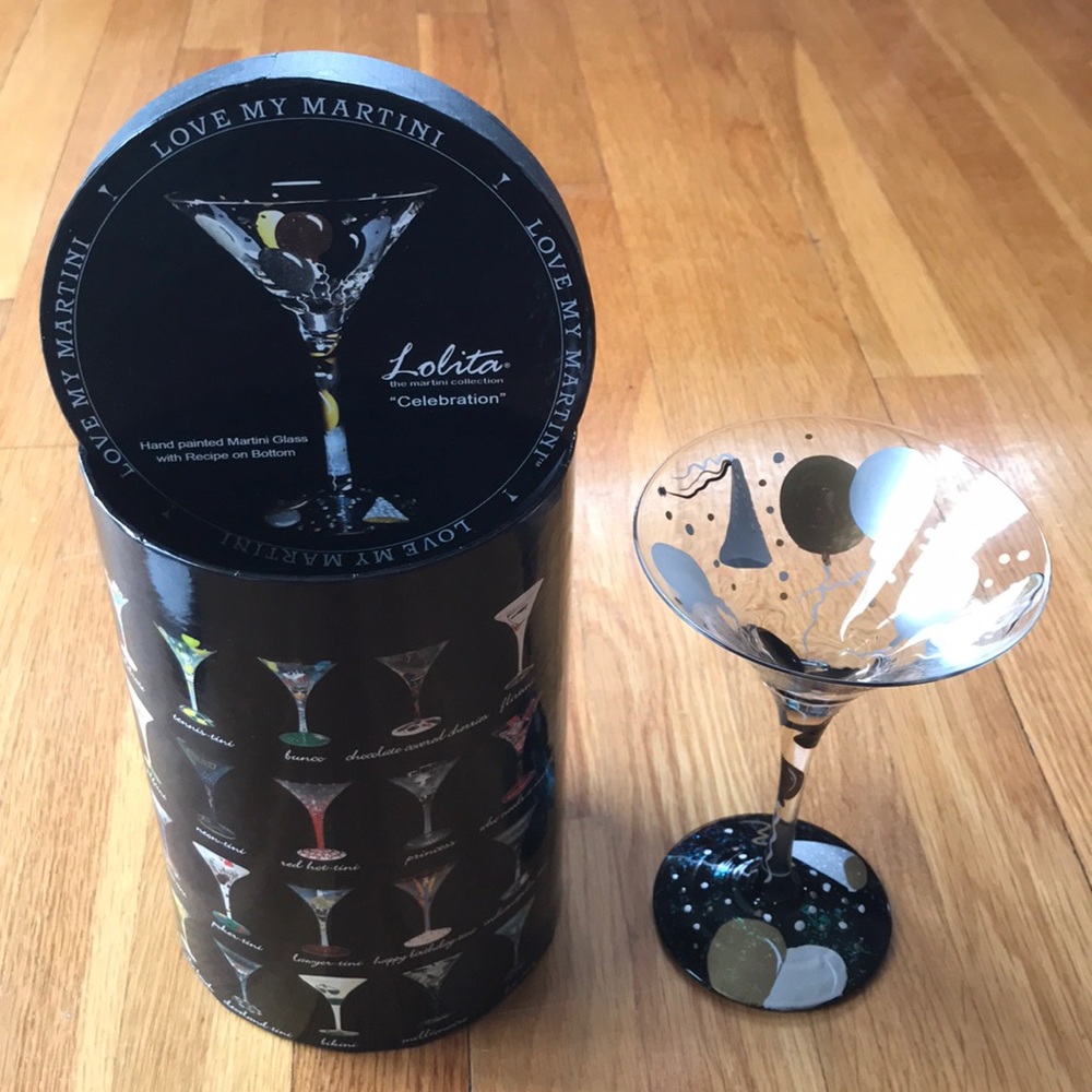 Lolita Martini Collection “Celebration” 10oz Glass